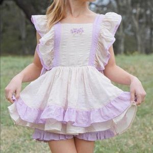 Well Dressed Wolf Beige & Lavender Kate